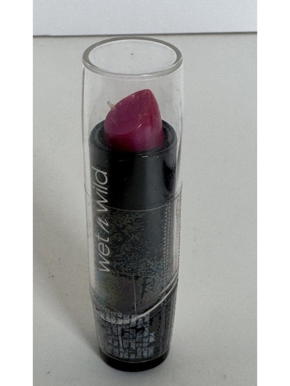 Wet n Wild Silk Finish Lipstick #527B FUCHSIA WITH BLUE PEARL VIVID HOT PINK NEW